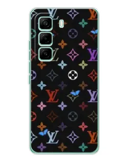 Чехол для Infinix Hot 60 Pro с картинкой «Цветная монограмма LV»