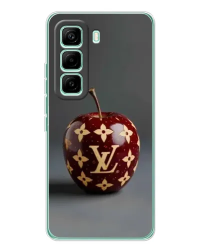 Чехол для Infinix Hot 60 Pro с картинкой «Красное яблоко LV»
