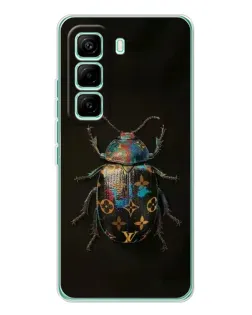 Чехол для Infinix Hot 60 Pro с картинкой «LV — мраморный принт»