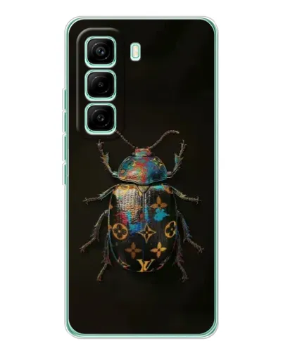 Чехол для Infinix Hot 60 Pro с картинкой «LV — мраморный принт»
