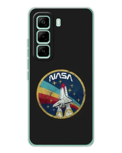 Чехол для Infinix Hot 60 Pro с картинкой «NASA — эмблема миссии»