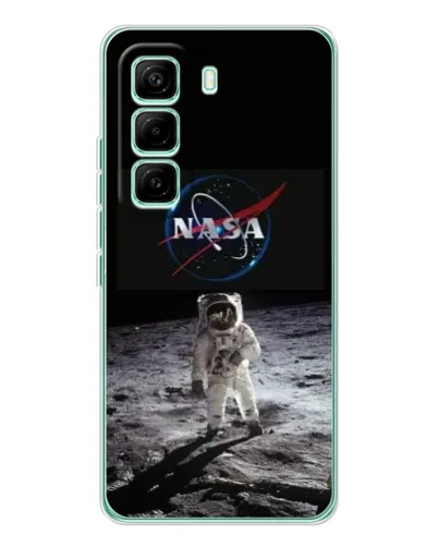 Чехол для Infinix Hot 60 Pro с картинкой «Астронавт на Луне»