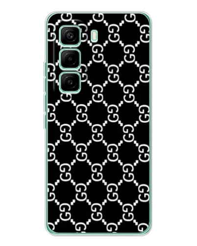 Чехол для Infinix Hot 60 Pro с картинкой «Gucci — сетчатый паттерн»