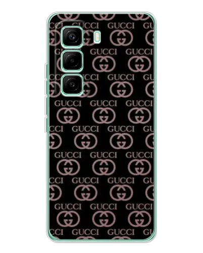 Чехол для Infinix Hot 60 Pro с картинкой «Классическая монограмма Gucci»