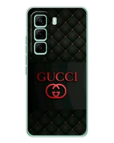 Чехол для Infinix Hot 60 Pro с картинкой «Gucci — стеганый черный»