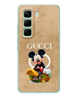 Чехол для Infinix Hot 60 Pro с картинкой «Микки Маус Gucci — крафт» Чехол для Infinix Hot 60 Pro с картинкой «Микки Маус Gucci — крафт»