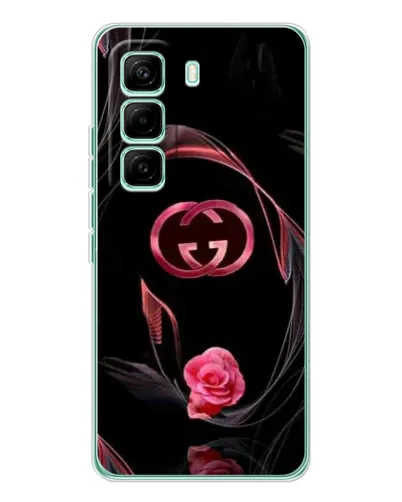 Чехол для Infinix Hot 60 Pro с картинкой «Gucci — неоновая роза»