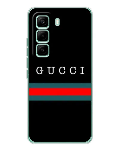 Чехол для Infinix Hot 60 Pro с картинкой «Gucci — красный пояс»