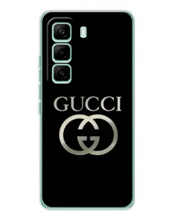 Чехол для Infinix Hot 60 Pro с картинкой «Gucci — золото на черном» Чехол для Infinix Hot 60 Pro с картинкой «Gucci — золото на черном»