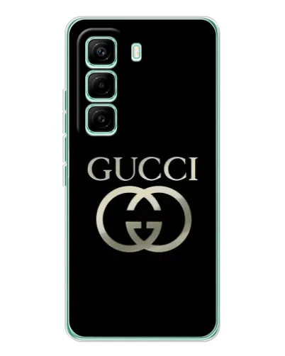 Чехол для Infinix Hot 60 Pro с картинкой «Gucci — золото на черном» Чехол для Infinix Hot 60 Pro с картинкой «Gucci — золото на черном»