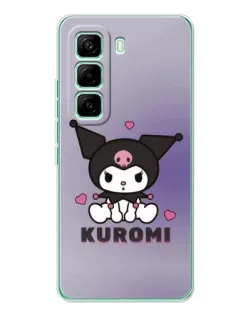 Чехол для Infinix Hot 60 Pro с картинкой «Kuromi — фиолетовый арт»