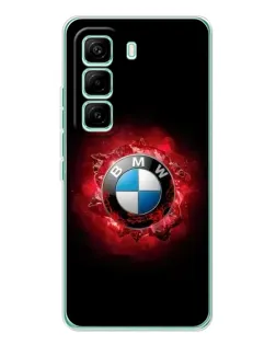 Чехол для Infinix Hot 60 Pro с картинкой «Логотип BMW — вспышка»