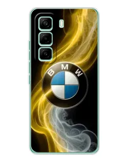 Чехол для Infinix Hot 60 Pro с картинкой «Золотистый дым BMW»