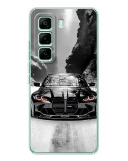 Чехол для Infinix Hot 60 Pro с картинкой «BMW — акварельный дрифт»