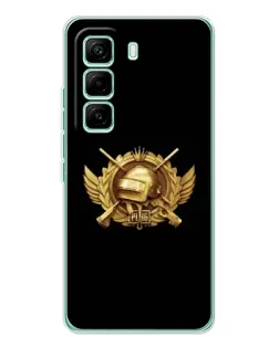 Чехол для Infinix Hot 60 Pro с картинкой «PUBG — оранжевый градиент»