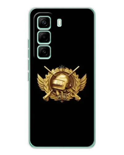 Чехол для Infinix Hot 60 Pro с картинкой «PUBG — оранжевый градиент»
