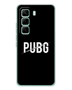 Чехол для Infinix Hot 60 Pro с картинкой «PUBG — белый логотип»