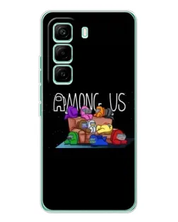 Чехол для Infinix Hot 60 Pro с картинкой «Логотип Among Us»