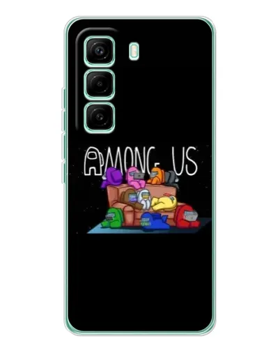 Чехол для Infinix Hot 60 Pro с картинкой «Логотип Among Us»