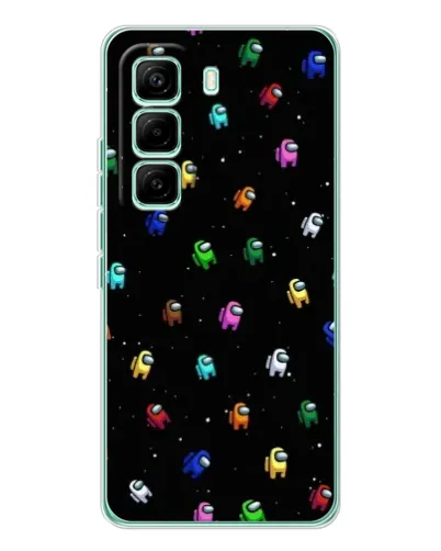Чехол для Infinix Hot 60 Pro с картинкой «Экипаж Among Us»