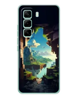Чехол для Infinix Hot 60 Pro с картинкой «Вид из пещеры»