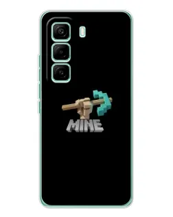 Чехол для Infinix Hot 60 Pro с картинкой «Алмазная кирка»