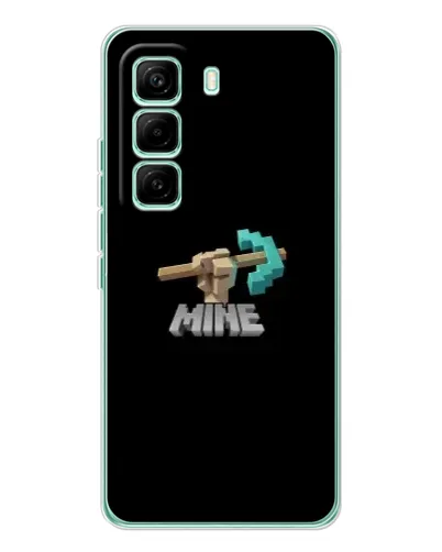 Чехол для Infinix Hot 60 Pro с картинкой «Алмазная кирка»