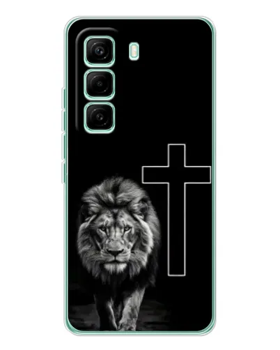 Чехол для Infinix Hot 60 Pro с картинкой «Лев и Крест» Чехол для Infinix Hot 60 Pro с картинкой «Лев и Крест»