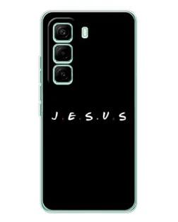 Чехол для Infinix Hot 60 Pro с картинкой «Точки веры J.E.S.U.S.»