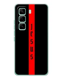 Чехол для Infinix Hot 60 Pro с картинкой «Красная линия веры»