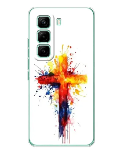 Чехол для Infinix Hot 60 Pro с картинкой «Акварельный крест» Чехол для Infinix Hot 60 Pro с картинкой «Акварельный крест»
