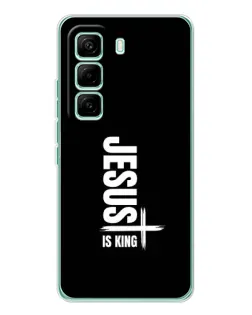 Чехол для Infinix Hot 60 Pro с картинкой «Вертикаль веры Jesus»