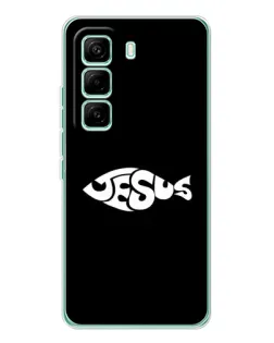 Чехол для Infinix Hot 60 Pro с картинкой «Рыба Jesus»