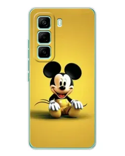 Чехол для Infinix Hot 60 Pro с картинкой «Микки на желтом»