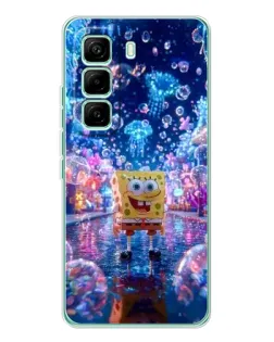 Чехол для Infinix Hot 60 Pro с картинкой «Неоновый океан»