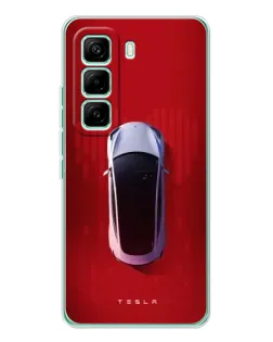 Чехол для Infinix Hot 60 Pro с картинкой «Tesla Top View»
