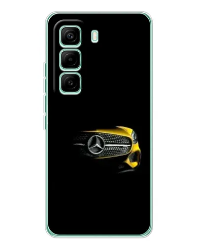 Чехол для Infinix Hot 60 Pro с картинкой «Mercedes — ретро стиль»