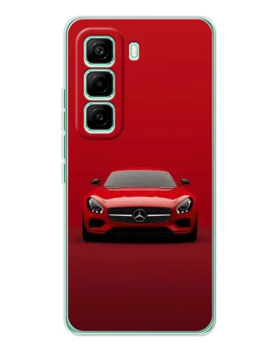 Чехол для Infinix Hot 60 Pro с картинкой «Красный Mercedes AMG»
