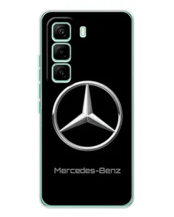 Чехол для Infinix Hot 60 Pro с картинкой «Mercedes Silver Logo»