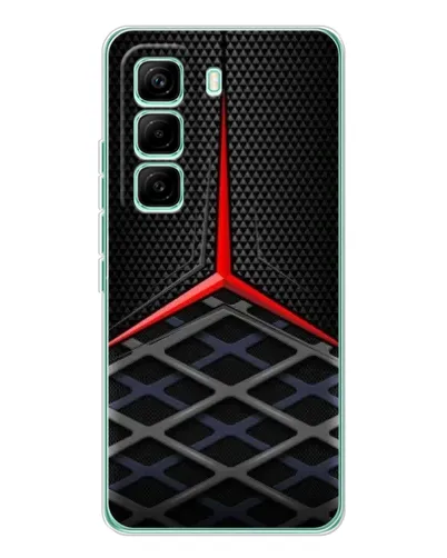 Чехол для Infinix Hot 60 Pro с картинкой «Mercedes Carbon Grid»
