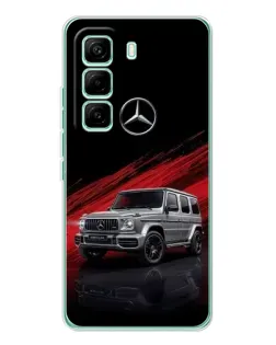 Чехол для Infinix Hot 60 Pro с картинкой «Mercedes G-Class красный»