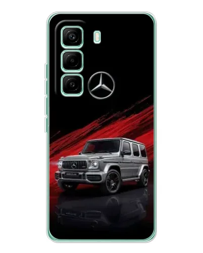 Чехол для Infinix Hot 60 Pro с картинкой «Mercedes G-Class красный»