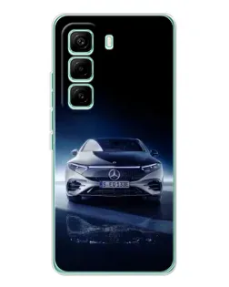 Чехол для Infinix Hot 60 Pro с картинкой «Ночной Mercedes EQ»
