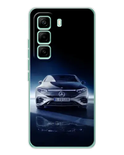 Чехол для Infinix Hot 60 Pro с картинкой «Ночной Mercedes EQ»