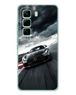 Чехол для Infinix Hot 60 Pro с картинкой «Гоночный Mercedes AMG»