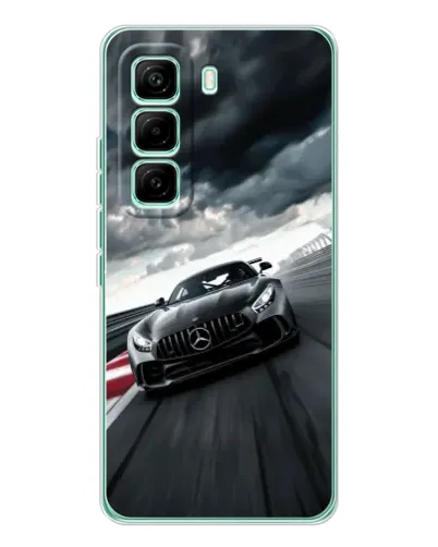 Чехол для Infinix Hot 60 Pro с картинкой «Гоночный Mercedes AMG»