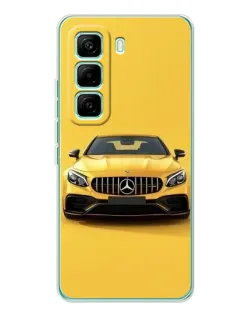 Чехол для Infinix Hot 60 Pro с картинкой «Желтый Mercedes GT»