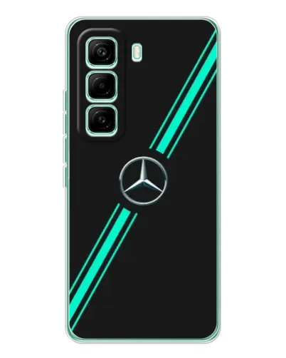Чехол для Infinix Hot 60 Pro с картинкой «Спортивные линии Mercedes» Чехол для Infinix Hot 60 Pro с картинкой «Спортивные линии Mercedes»