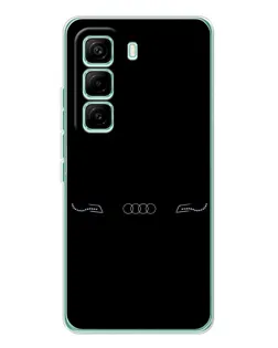 Чехол для Infinix Hot 60 Pro с картинкой «Audi — световой подпись»