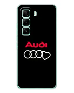 Чехол для Infinix Hot 60 Pro с картинкой «Логотип Audi Heart»